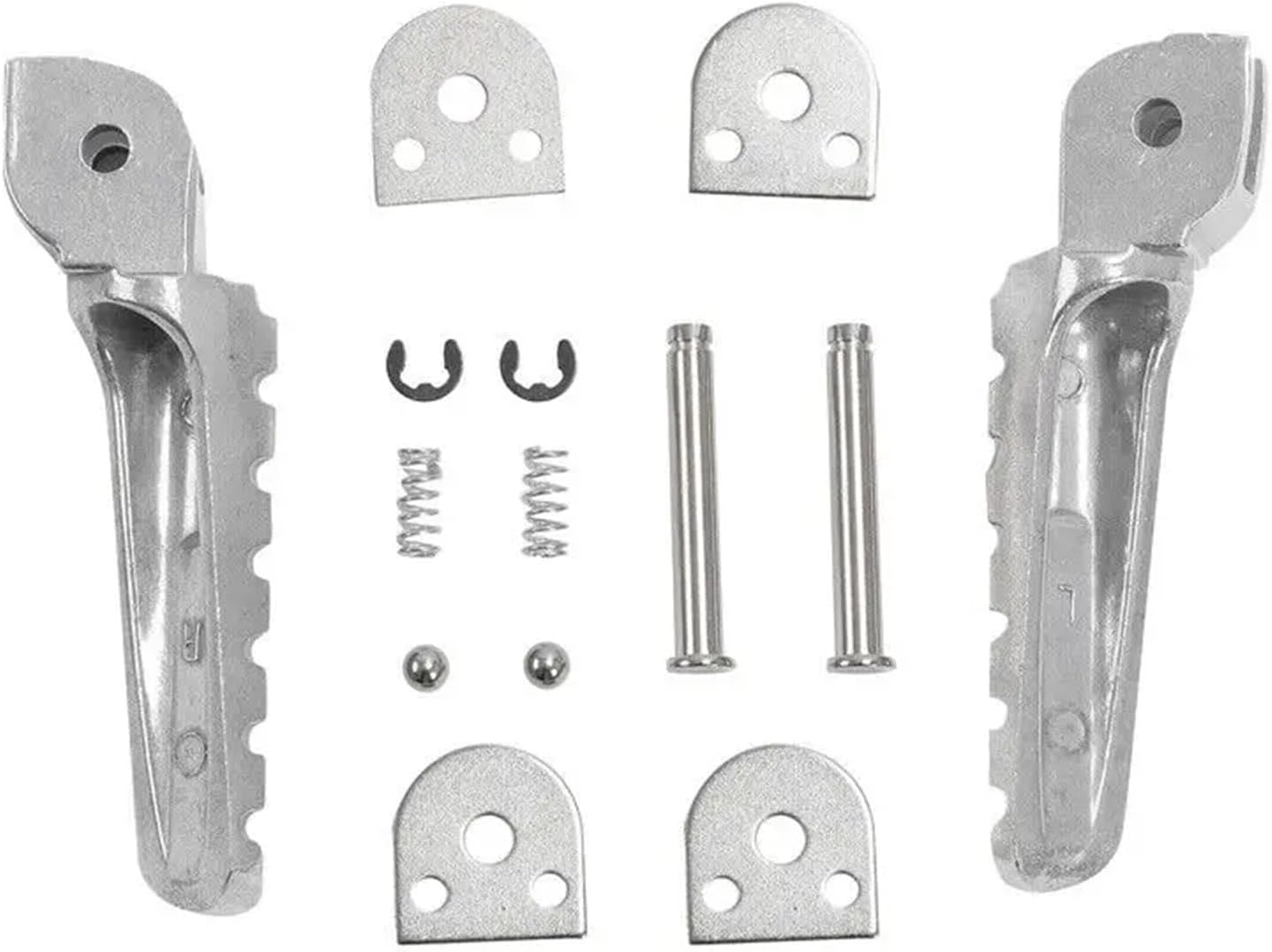 Compatible with Monster 696 796 2009 to 2014 Motorcycle Front and Rear Footrests(Rear Footrest)