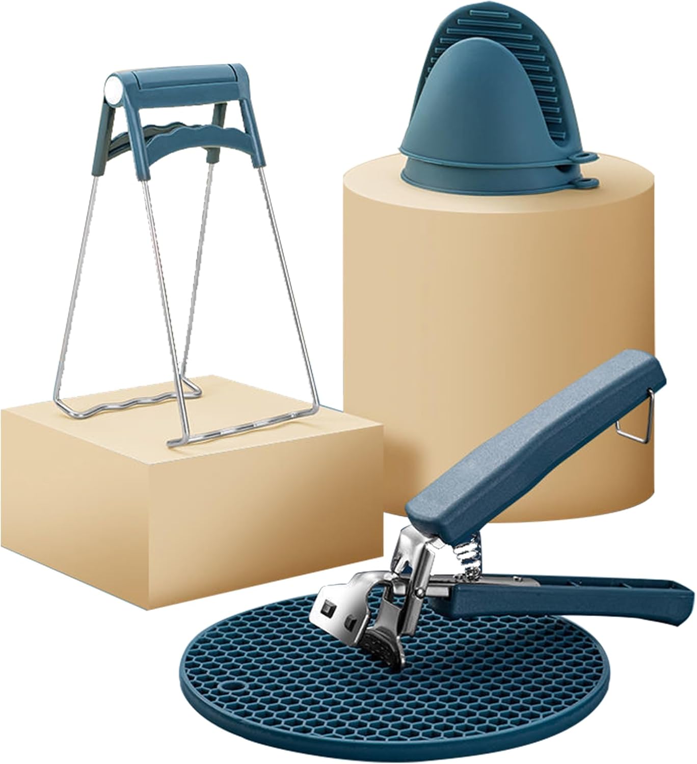 ZHIXIAN 5Pack AntiScalding Kitchen Gadget,Hot Plate Gripper,Stainless