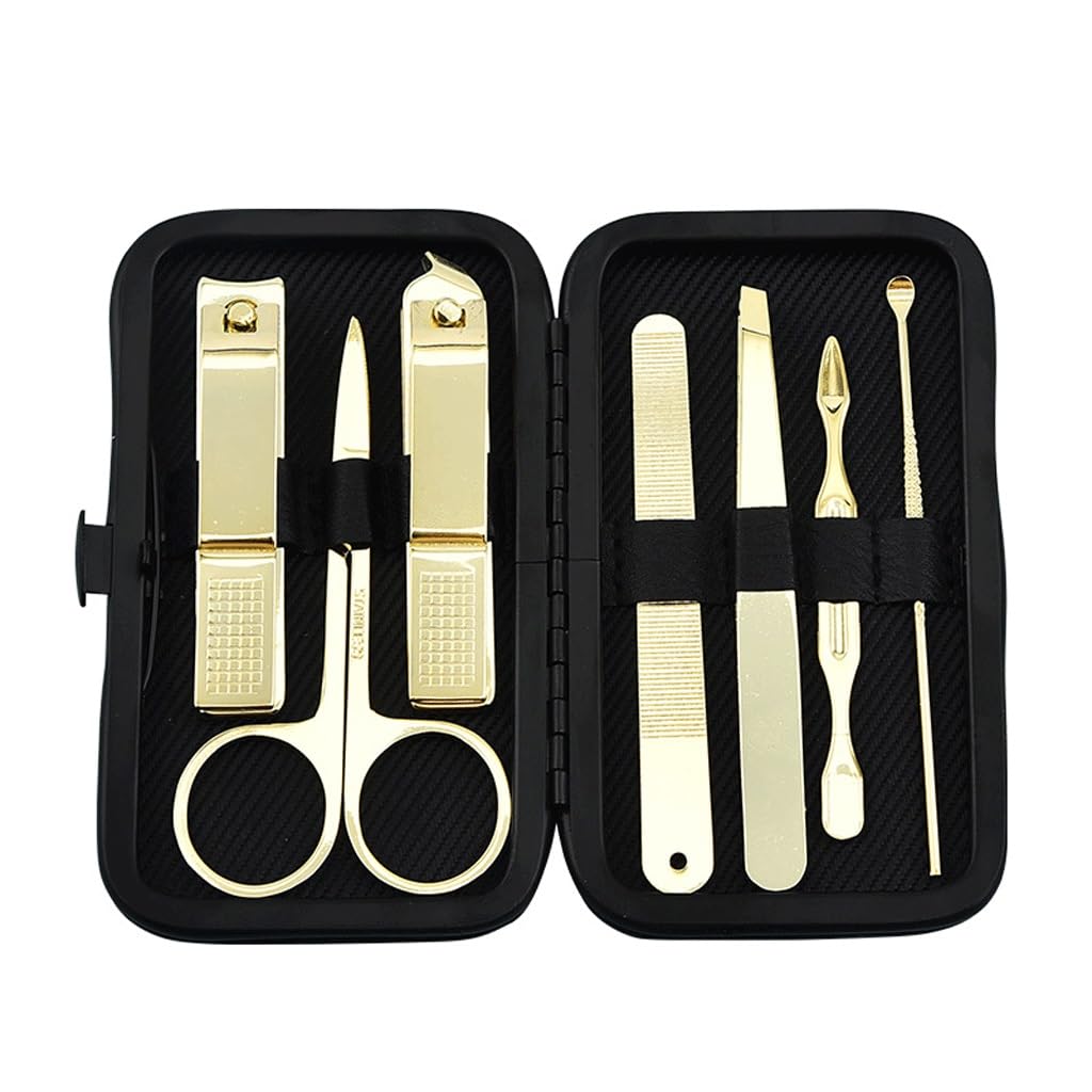 7-Piece Nail Clipper Set Stainless Steel Beauty Nail Tool Set
