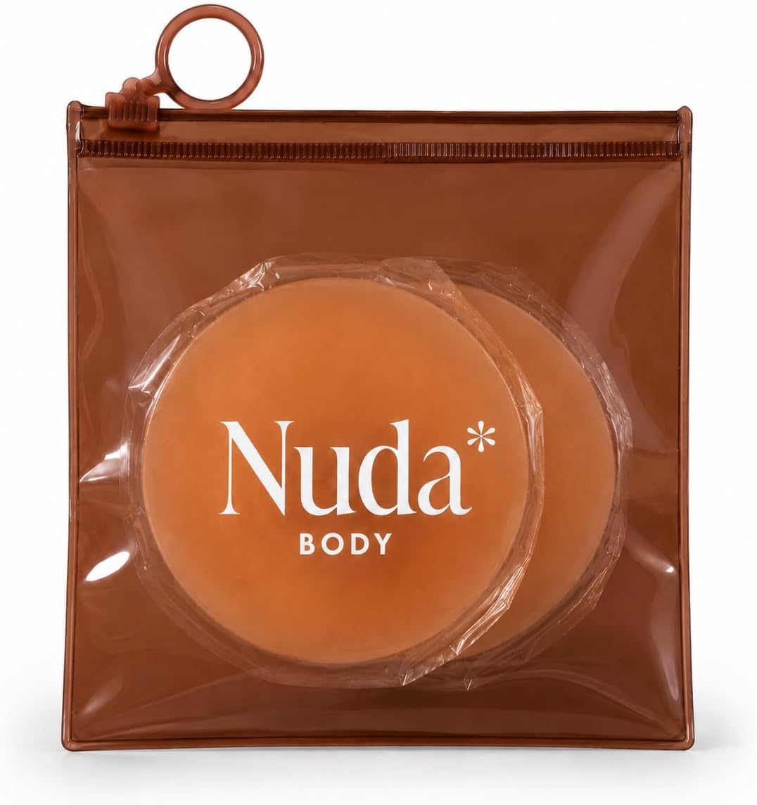 Adhesive & Non-Adhesive Nipple Covers Set - 2 Pairs Reusable Silicone Nipple Pasties for Women - 3 Colors, 3 Sizes