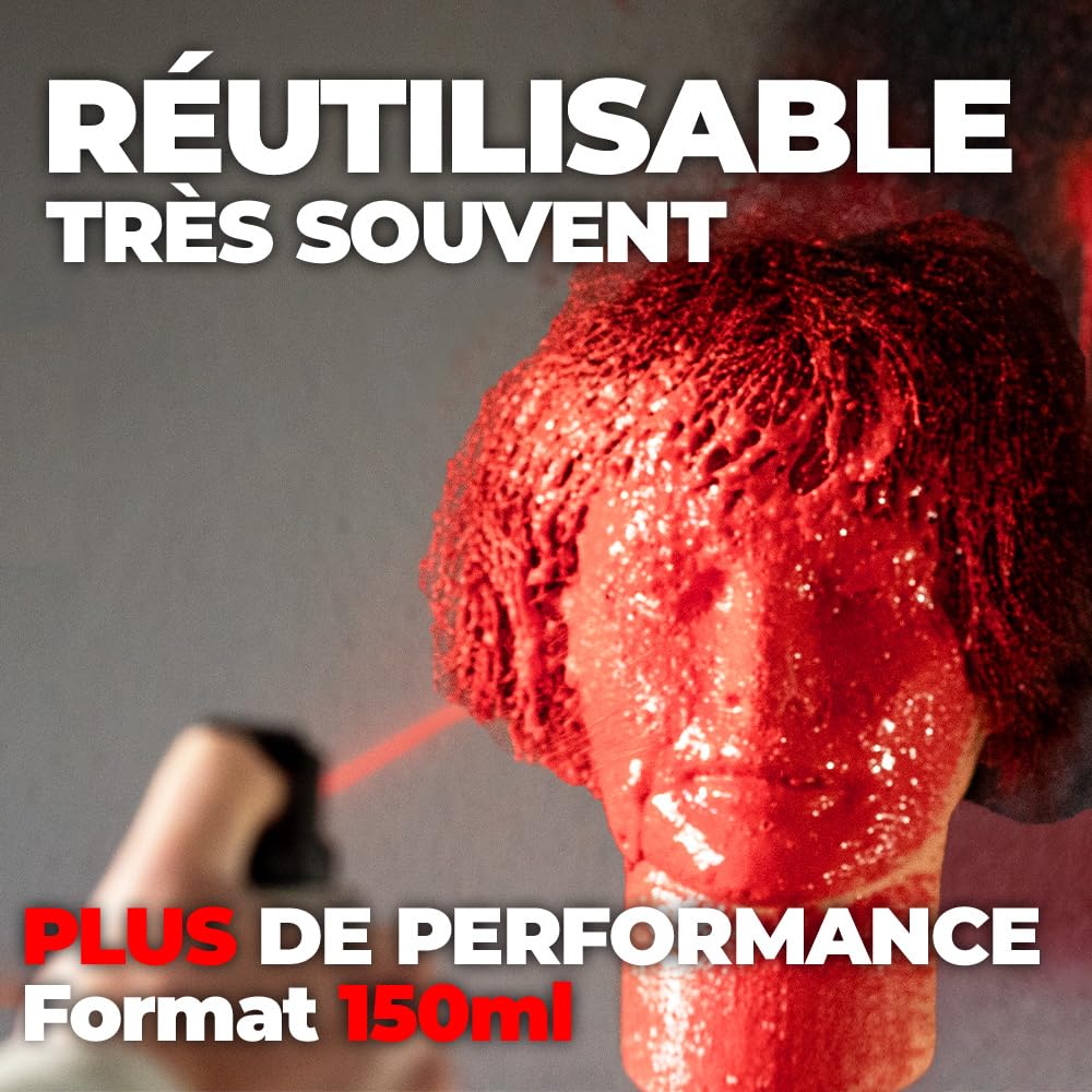 Self Defense Bombe Défense Format Spécial XXL 150 ML - Gel Marqueur Anti Agression Sécurité Plus Puissant Efficace Longue Durée Maximum Rendement, Spray Marquage Délinquants 100% Légale en France