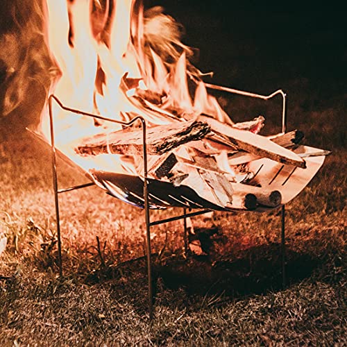 Dokicamp Camping Grill Folding Camp Stove,Wood Burning Camp Stoves,Outdoor Wood Stove Burner, 304 Stainless Steel,Portable Camping Grill With Bag For Outdoor #TOP1