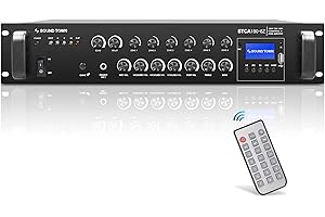 Sound Town 180W 6-Zone 70V/100V Commercial Power Amplifier