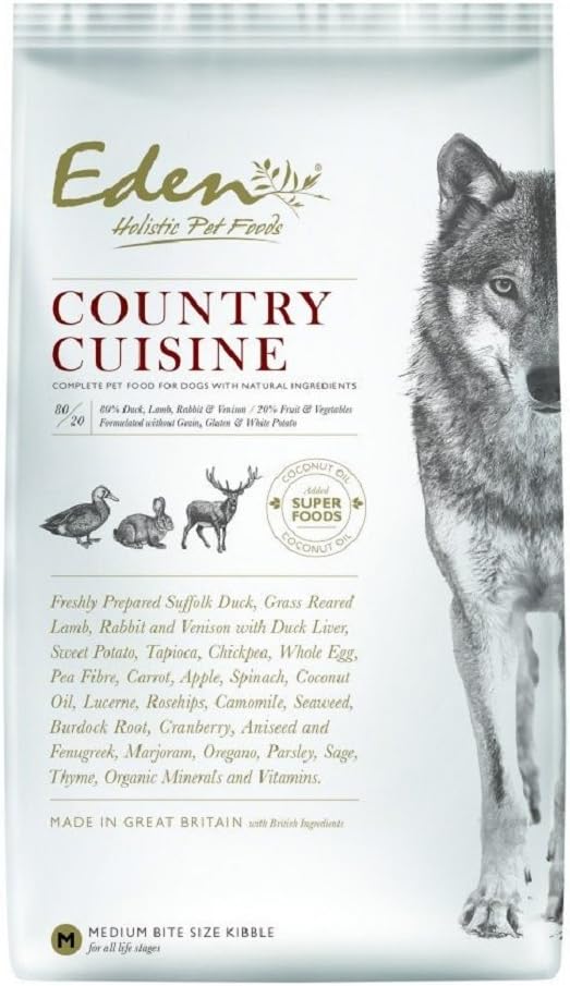 Eden Dog Food 8020 Country Cuisine 2kg Medium Kibble Amazon.co.uk