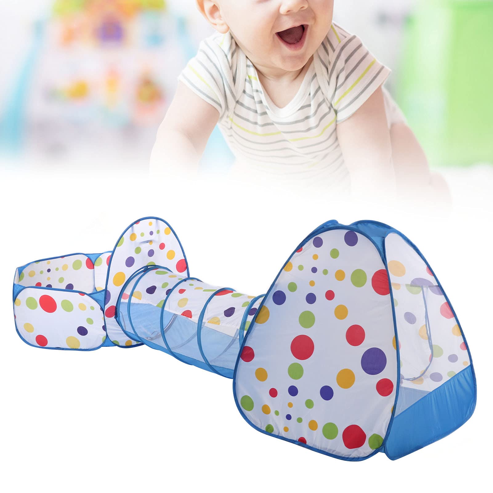 Cryfokt Carpas de Juego Suaves para Niños, Casas de Juegos Portátiles con Túneles de Rastreo, Carpa Emergente Fácil de Instalar para Niños para Niñas y, Carpa de Poliéster para Juguetes para