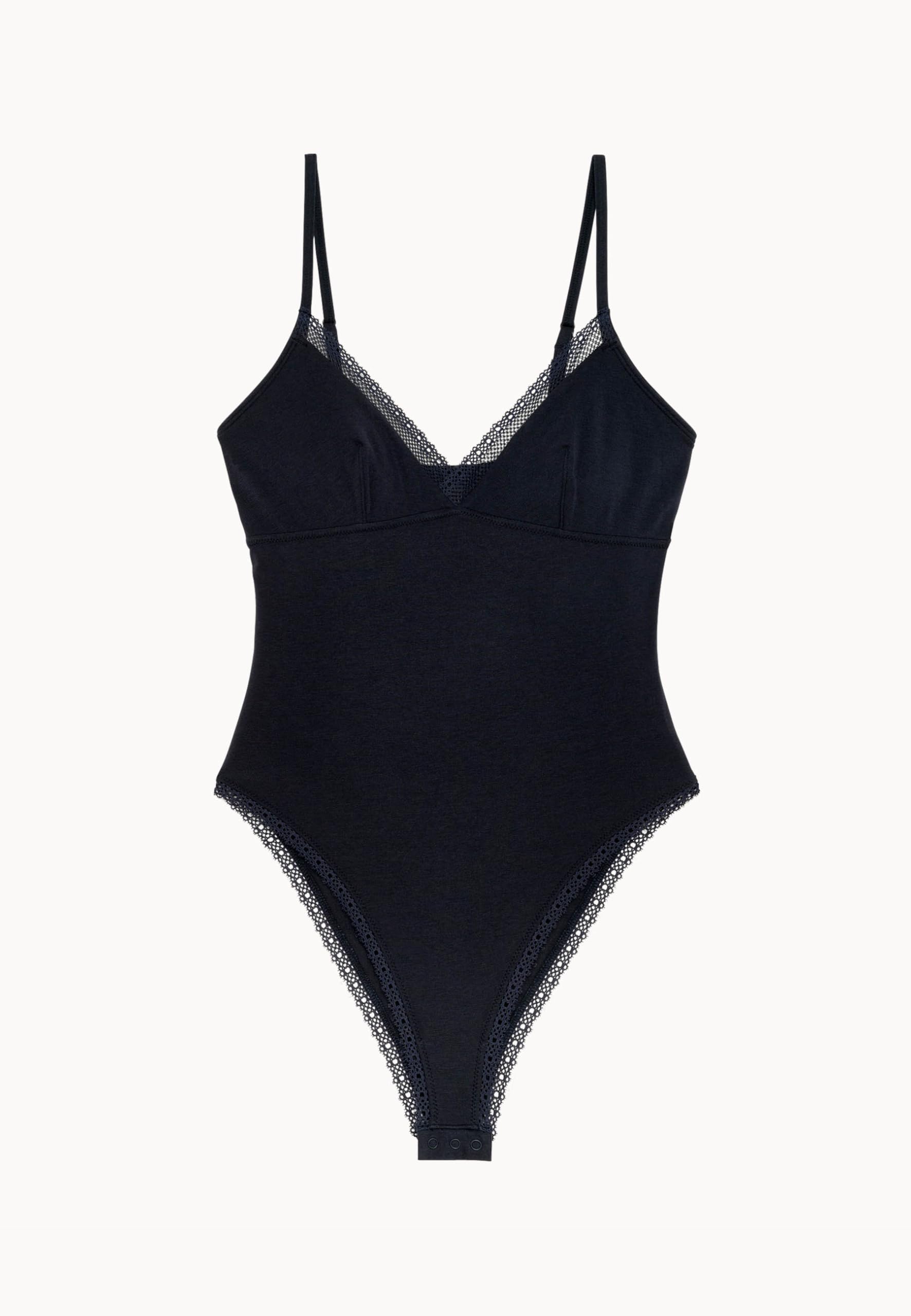 Passionata Charlotte - Body - Trójkątny kształt, wygodne i miękkie, bawełna z modalu, koronka - kobieca i elegancka