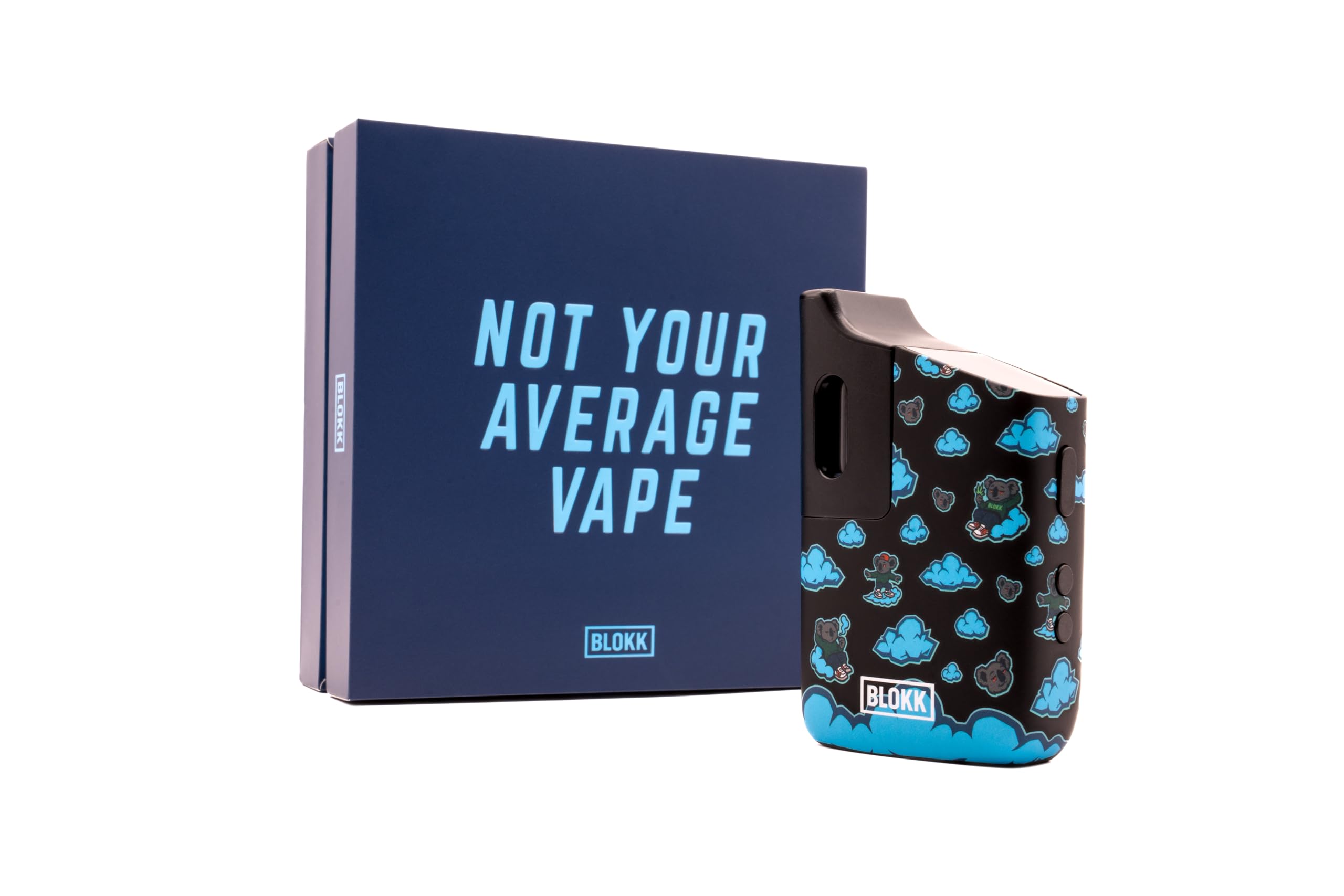 BLOKK ONE – Koala Design Vaporizer | Stylischer Kräuter Verdampfer mit Soft-Touch Finish & USB-C | Für Kräuter & Öle | OLED-Display, Schnellladung