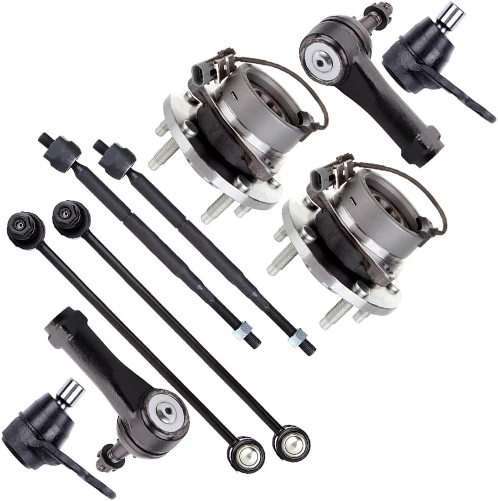 cciyu Front Lower Ball Joint Sway Bar End Link Inner Outer Tie Rod End Wheel Hub Bearing fit for 2005-2010 for Chevrolet Cobalt 2007-2009 for Pontiac G5 2004-2007 for Saturn Ion 10pcs Suspension Kit