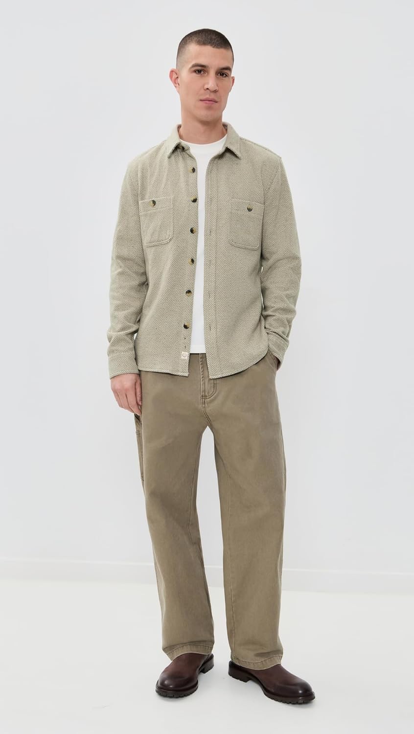 Marine Layer Men's Pacifica Stretch Twill Overshirt - Image 5