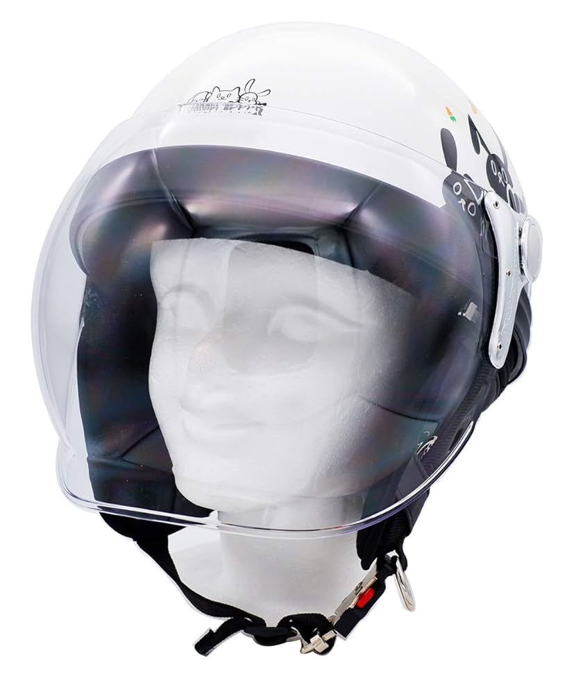 【新品未使用品】ダムトラックス　バイクヘルメット　レディース DAMMTRAX レディース ヘルメット 女性用 開閉シールド付き