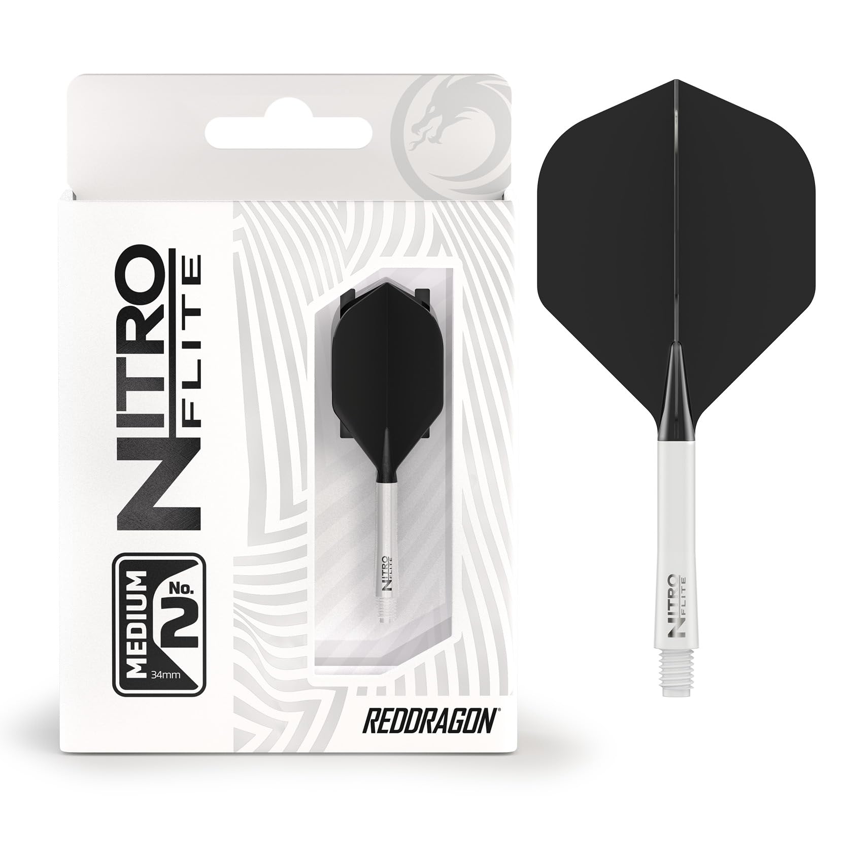 RED DRAGON Darts – Nitro Flite Integrada Sistema de Vuelo y Eje – No.2 Forma y diseño - Disponible en Niveles Corto, Intermedio y Medio - Variedad de Colores - Accesorios de Dardos Profesionales — view 6