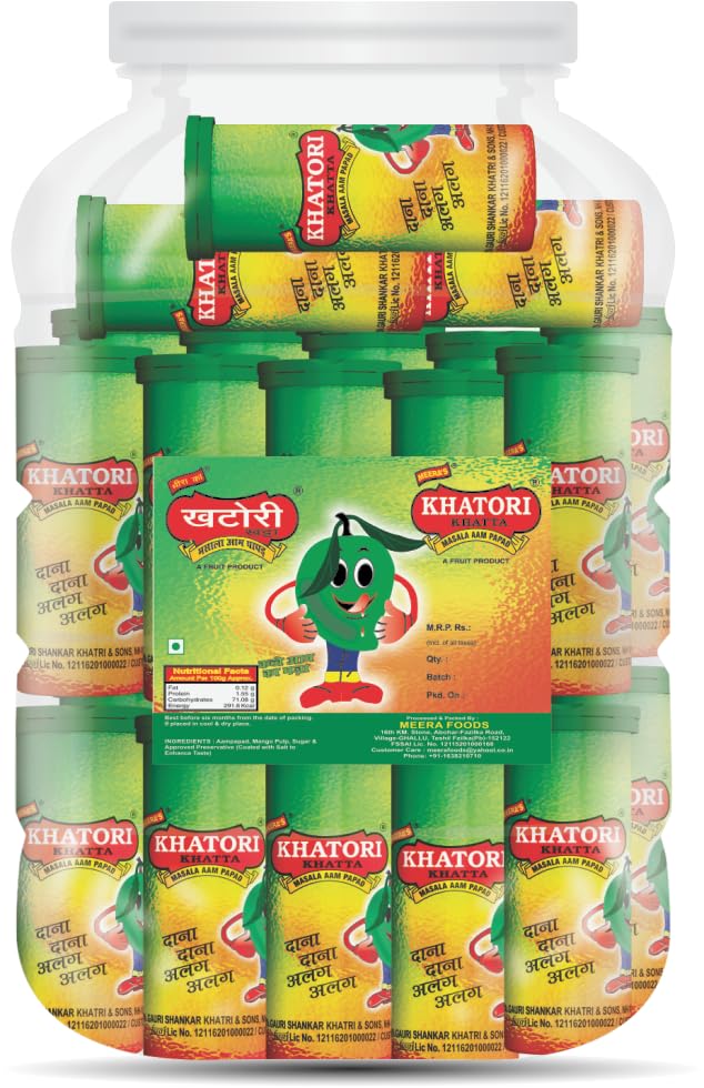 See full amazon price history chart for KHATORI KHATTA MASALA AAMPAPAD DIBBI JAR, A PACK OF 36 MINI BARS MARKETED BY : GAURI SHANKAR KHATRI & SONS KHATORI KHATTA MASALA AAMPAPAD DIBBI JAR, A PACK OF 36 MINI BARS MARKETED BY : GAURI SHANKAR KHATRI & SONS (B0CYCL5GRK) Amazon Price History, Amazon Price Tracker