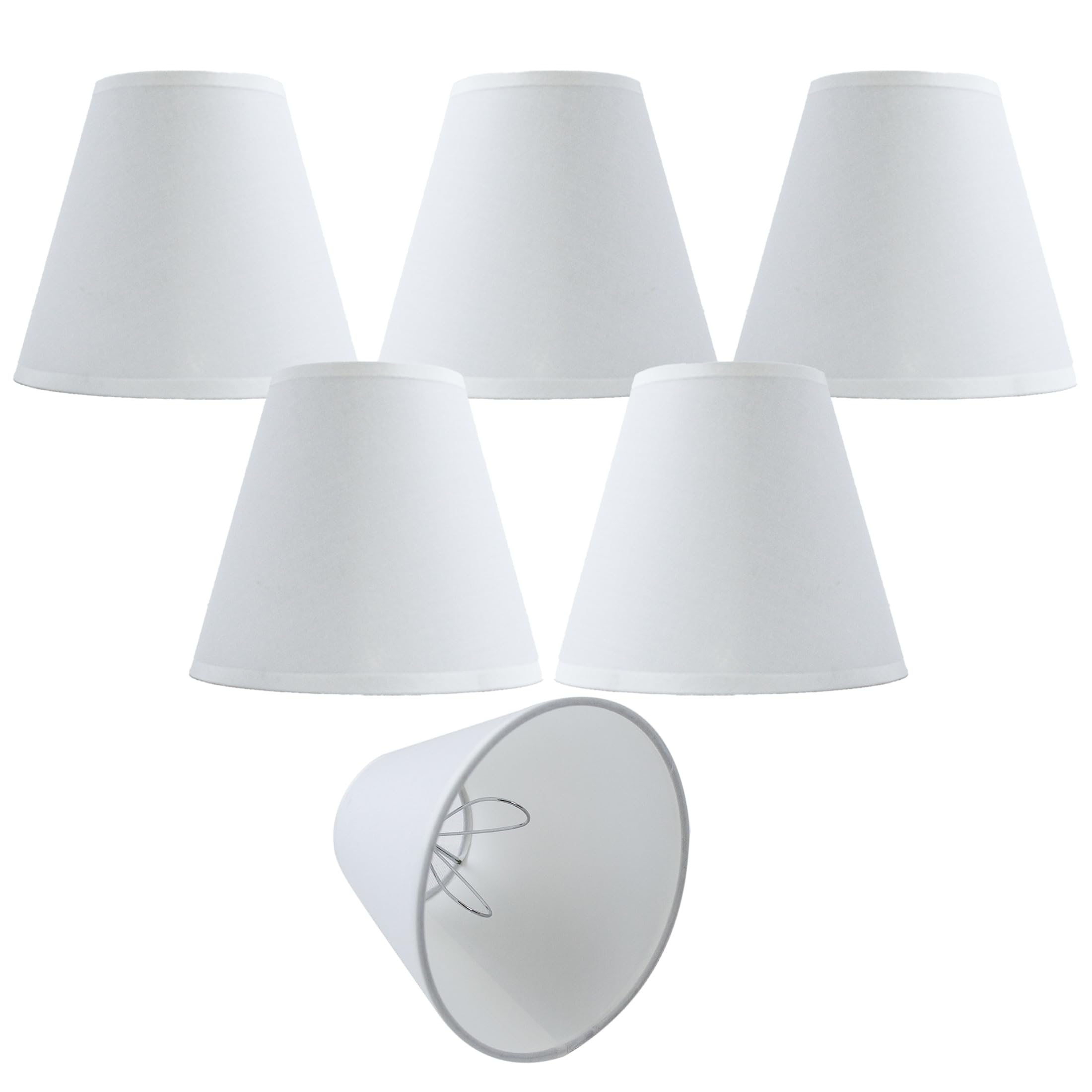 Photo 1 of TAaMTYH Small Lamp Shade Chandelier Shades Set of 3?Fabric Lampshade for Wall Lamp?Chandelier Shades?Small Table Lamps?For Cutting Edge Bulbs, Clip-on Fitter Lampshade?3" X 6" X 5"