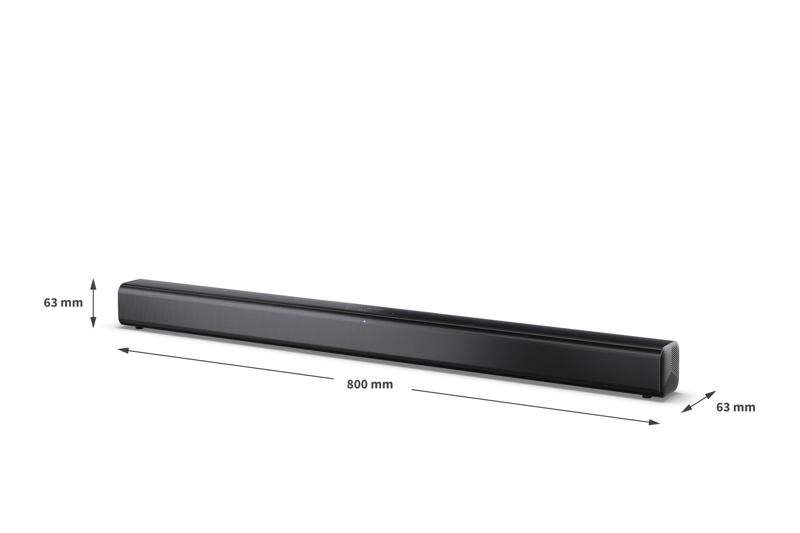 SHARP HT-SB145 2.0-kanałowy soundbar – maks. moc wyjściowa 150 W, bezprzewodowe audio przez Bluetooth 5.3, HDMI ARC/CEC, odtwarzanie przez USB i funkcja ładowania, kino domowe do montażu na ścianie