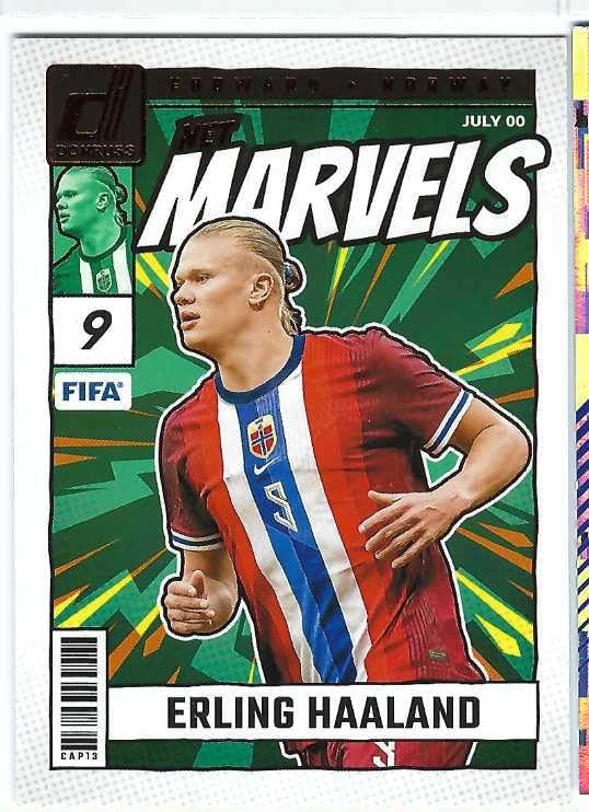 ERLING HAALAND 2024-25 Panini Donruss FIFA Soccer Net Marvels #23 Card Norway Manchester City