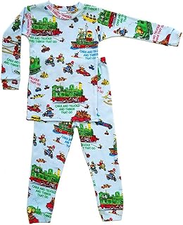 Cars and Trucks and Things That Go Richard Scarry Pajamas - Boy PJs and Jammies Set for Toddler, Big Boys