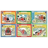 Little Red Train Series Books 1 - 6 Collection Set by Benedict Blathwayt (Runaway Train, To The Rescue, Faster, Faster, Green Light, Race To The Finish & Busy Day)