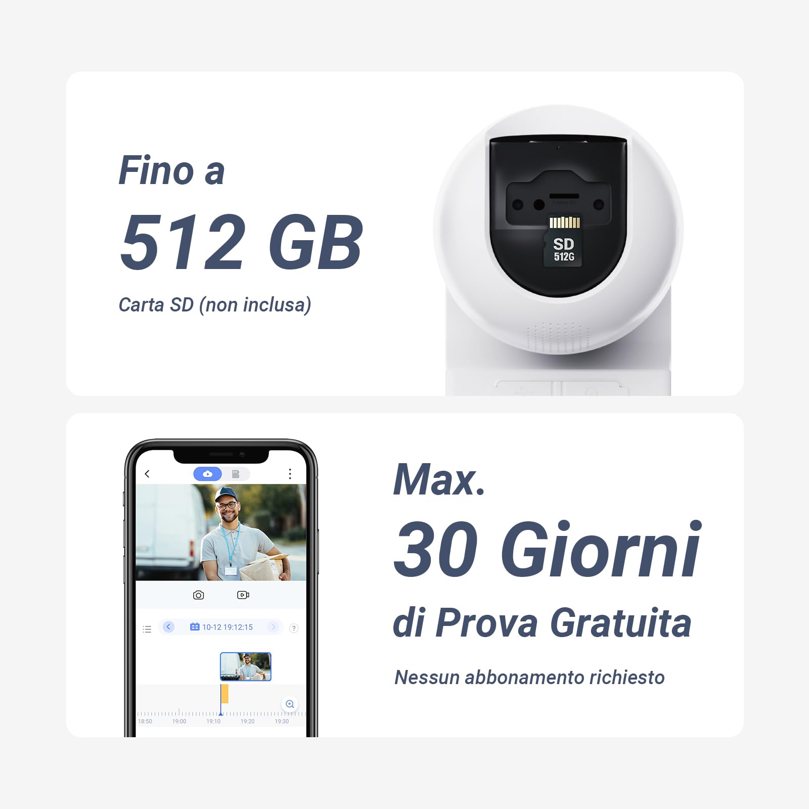 EZVIZ CB8 Lite Kit da 2, Telecamera WiFi Esterno 2K+ Senza Fili con 2 Pannelli Solari, 360° Pan/Tilt, Batteria a Lunga Durata, AOV, Rilevamento Umano/Veicolo, Visione Notturna a Colori, Wi-Fi 6