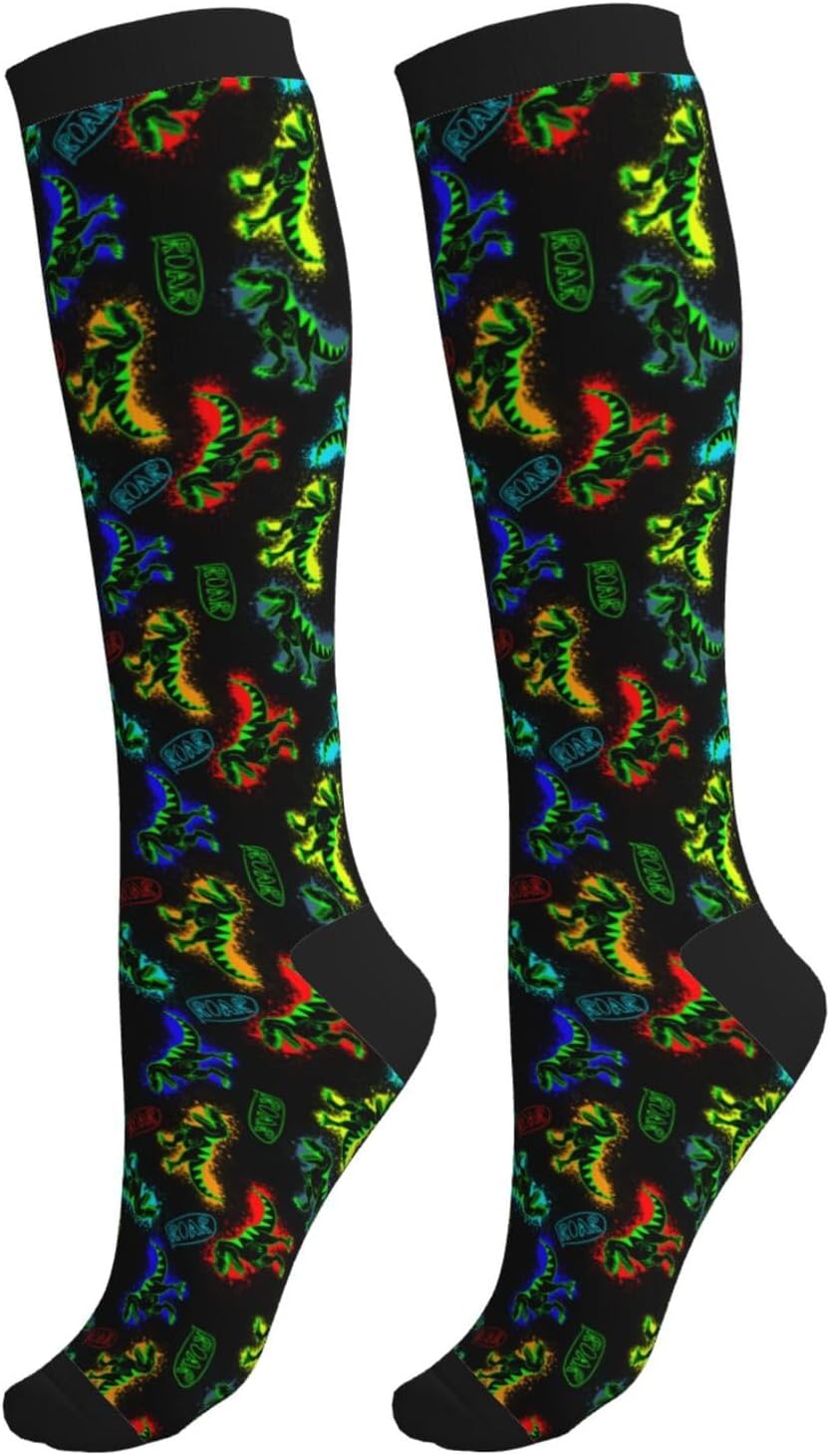 Avocado Compression Socks Women Men Knee High Stock for Running Work Support Nurses Travel