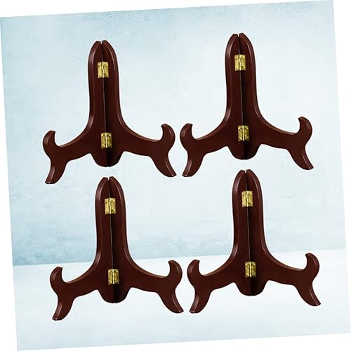 Miniatura 6 de Cabilock 4 piezas de 5 caballetes de escritorio soporte de marco de fotos decorativo soporte de placa caballetes soportes de placa soportes de placa