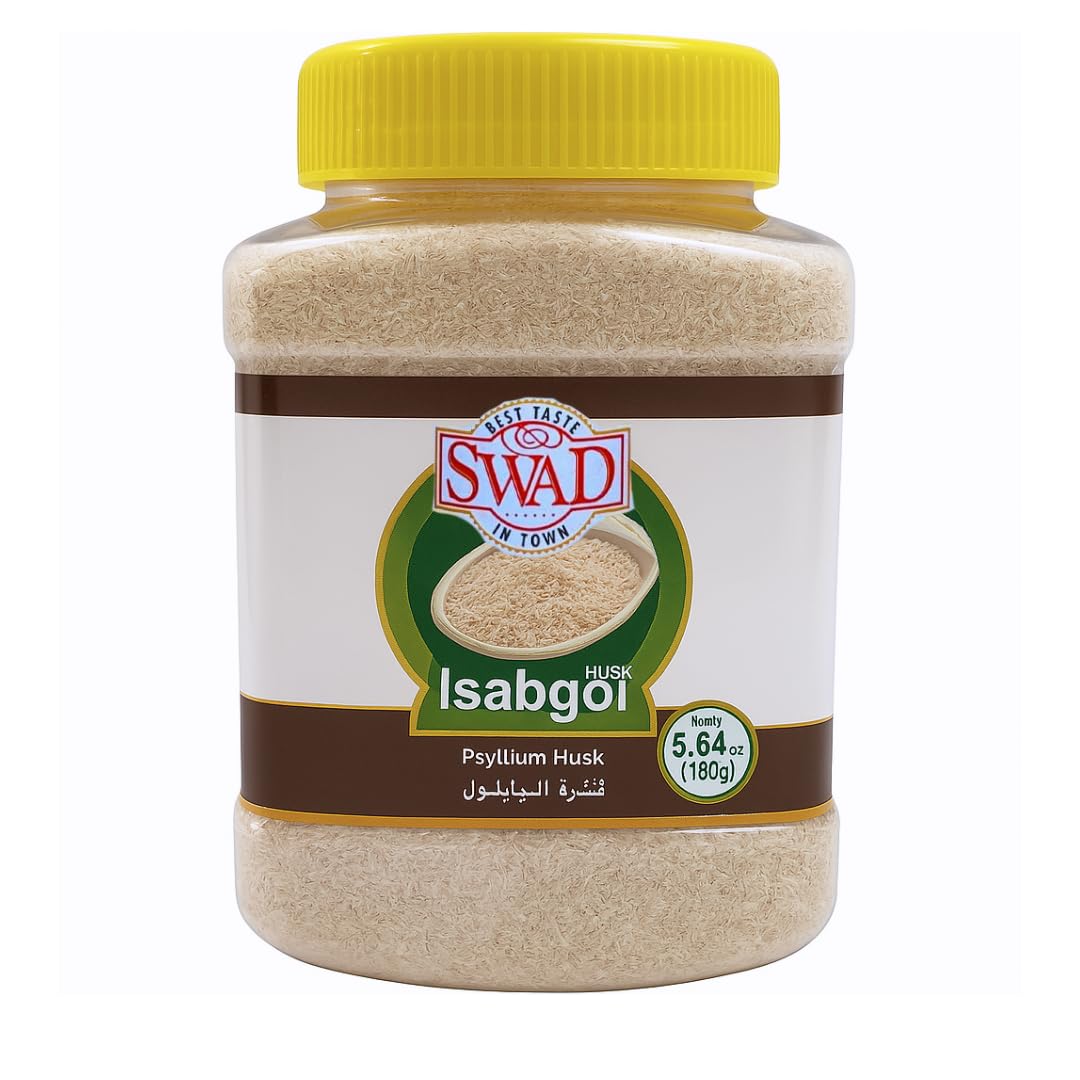 Swad Isabgol - Psyllium Husk 5.6oz, 5.64 Ounce (Pack of 1), Yellow/Brown