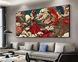 Diamond Painting Princesa Punto de Cruz Kit Completo 80x160 cm, Pintura de Diamante Pavo Real Dibujos con Diamantes 5D Punto de Cruz DIY Diamond Art Painting para Hogar Decoracion Pared, Regalo S323