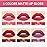 evpct 2Pcs Rose Matte Lip Liner and Lipstick Gloss Stains Makeup Set Kit for Women Long Lasting Waterproof 24, Rose Red Matte Lipstick Kit with Lip Liner, 24 Hour Lipsticks Pencils