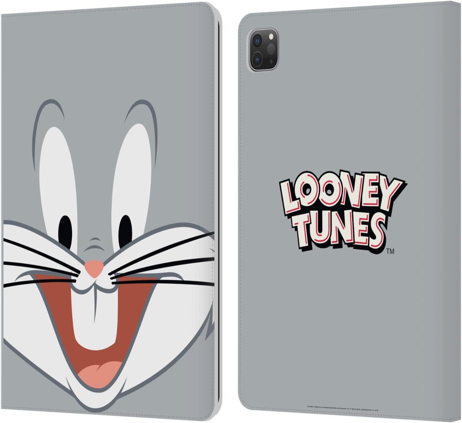 Head Case Designs Officially Licensed Looney Tunes Bugs Bunny Full Face Leather Wallet Case Compatible with Apple iPad Pro 11 2020/2021 / 2022