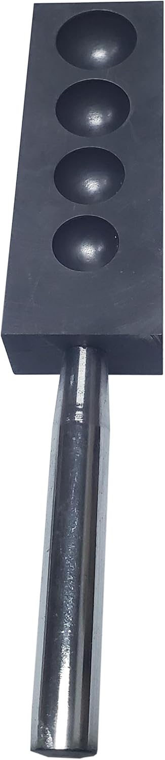 OTOOLWORLD Double Side Graphite Glassblowing Casting Hemispherical Mold and Ingot Mold for Lamp Working
