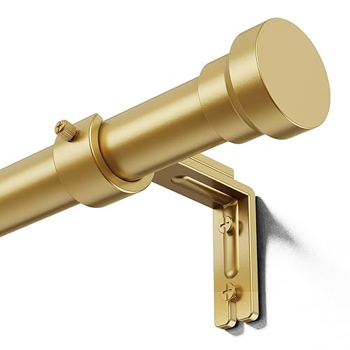 Curtain Rod 32-144 Inch, Heavy Duty 1 Inch Adjustable Curtain