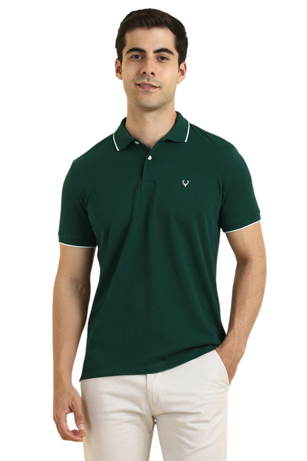 allen solly Men's Cotton Regular Fit Polo T-Shirt-picture-20