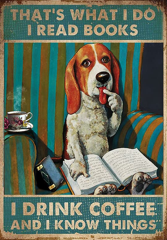 Targa In Metallo Retrò 20x30 Cm – Scritta "I'm Singing In The Rain" Con Cane Beagle – Decorazione Da Parete
