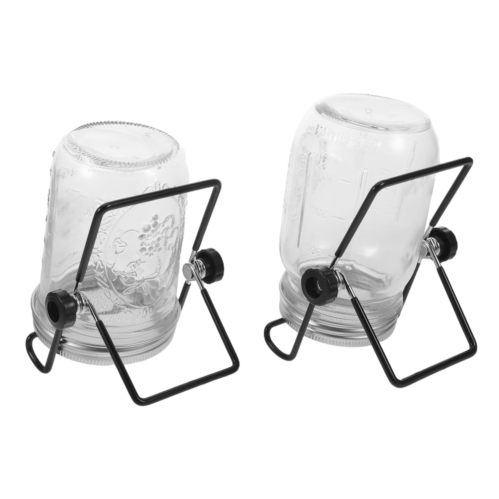 Hemobllo 2 Juegos Kit de Germinación con Frascos Tapas Colador de Acero Inoxidable Soporte para Brotes Microgreens y Semillas para Cultivo Rápido Casa y Fiestas