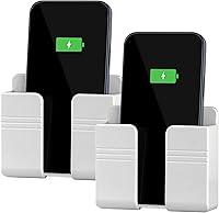 Vista 10 de CEI&BPY Soporte de teléfono de montaje en pared, soporte de teléfono con autoadhesivo. Soporte de teléfono para carga y RV para iPhone y Android