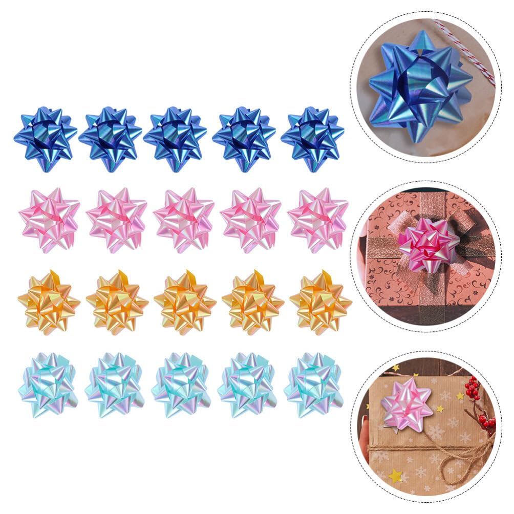 50 pcs boîte étoile Fleur décoration présent Emballage décor Ruban Noeud Noeud Nouvel an fête Ornement fête d'anniversaire décoration Ornement Cadeaux de Noël Emballage de Noël Tirer