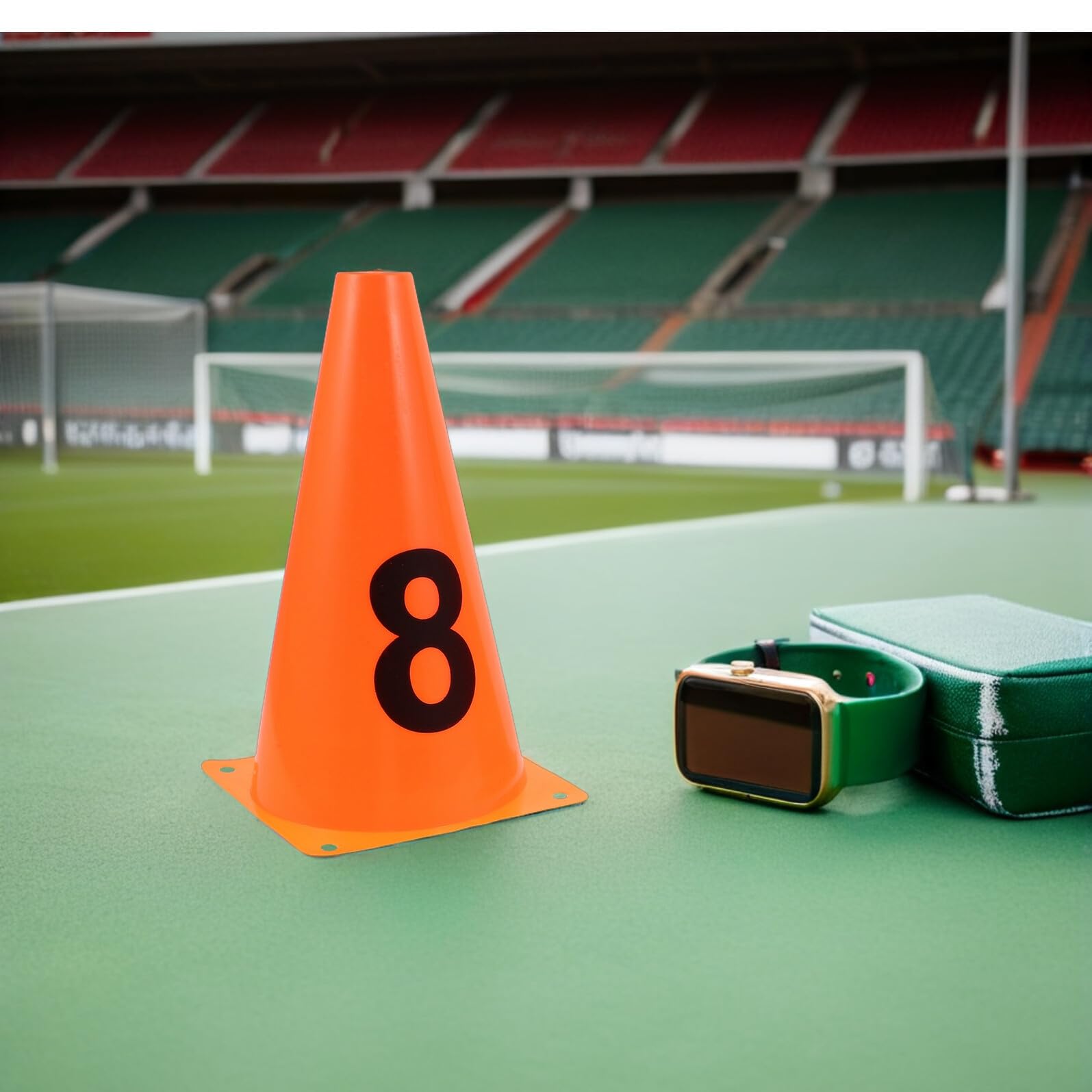 ABOOFAN 10 Piezas Marcadores de Entrenamiento de Fútbol Numerados Conos Pequeños de Práctica para Ejercicios de Fútbol Baloncesto Equipo Deportivo para Agilidad