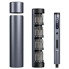 Mini Electric Screwdriver Cordless Set - 60-in-1 rechargeable Precision Screwdriver Set with 4 LED Lights 3-Level Torque Aluminum