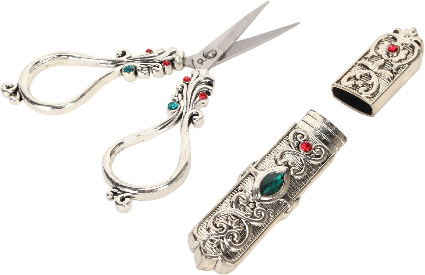 YUYTE 5pcs Seam Ripper Unpicker Kit, 5pcs Embroidery Scissors Kit with Alloy Thread Scissors SOR for Needlework Tool Craft Hemlines, Pocketing Set for Needlework Vintage Embroidery