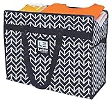 Le Sac Extra Large Heavy Duty Storage Tote Bag. Great to Use As a Storage Bag, Laundry Bag or Picnic Bag, Vintage Print