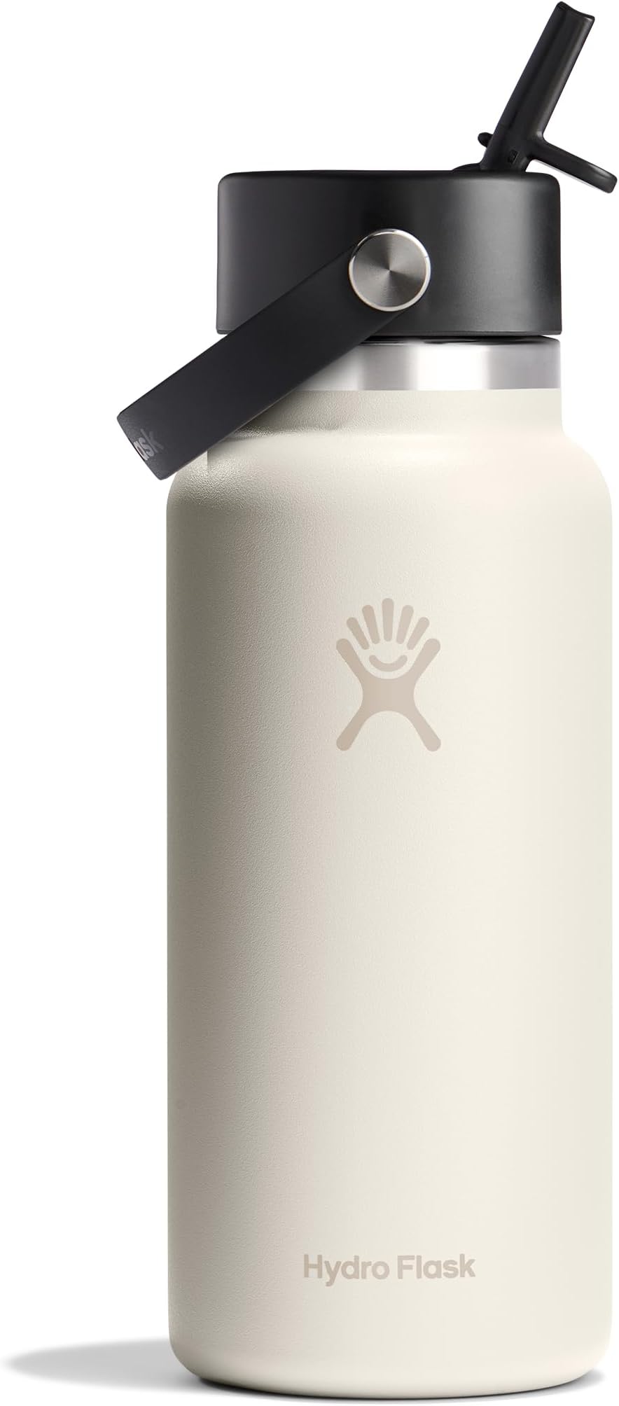 Hydro Flask 32 Oz Wide Mouth Flex Straw Cap Ivory
