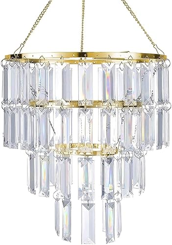 Pantalla de Lámpara de Araña Moderna, Pantalla Colgante de Techo con Accesorio de Luz de Lámpara de Araña Falsa para Dormitorio de Niñas, A9.84 X