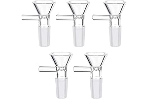 Scientific Glass Funnel Down Stem for Labs and Homes