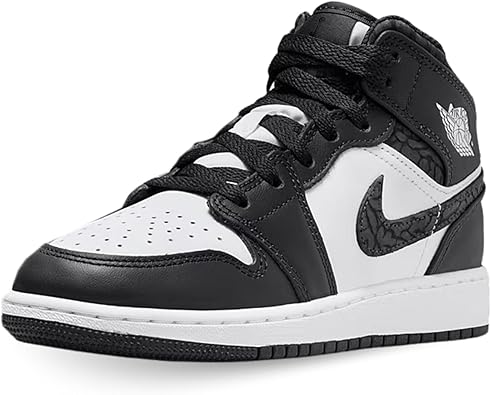 Air Jordan 1 mid ブラック/ホワイト パンダエレファント Amazon | ビッグキッズジョーダン1ミッドSEパンダエレファント