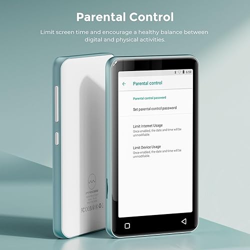 Miniatura 11 de Reproductor de MP3 con Bluetooth y WiFi, reproductor de MP3 con Spotify, Spotify Kids, Audible, Pandora, Yaxa Music, reproductor de música de 4