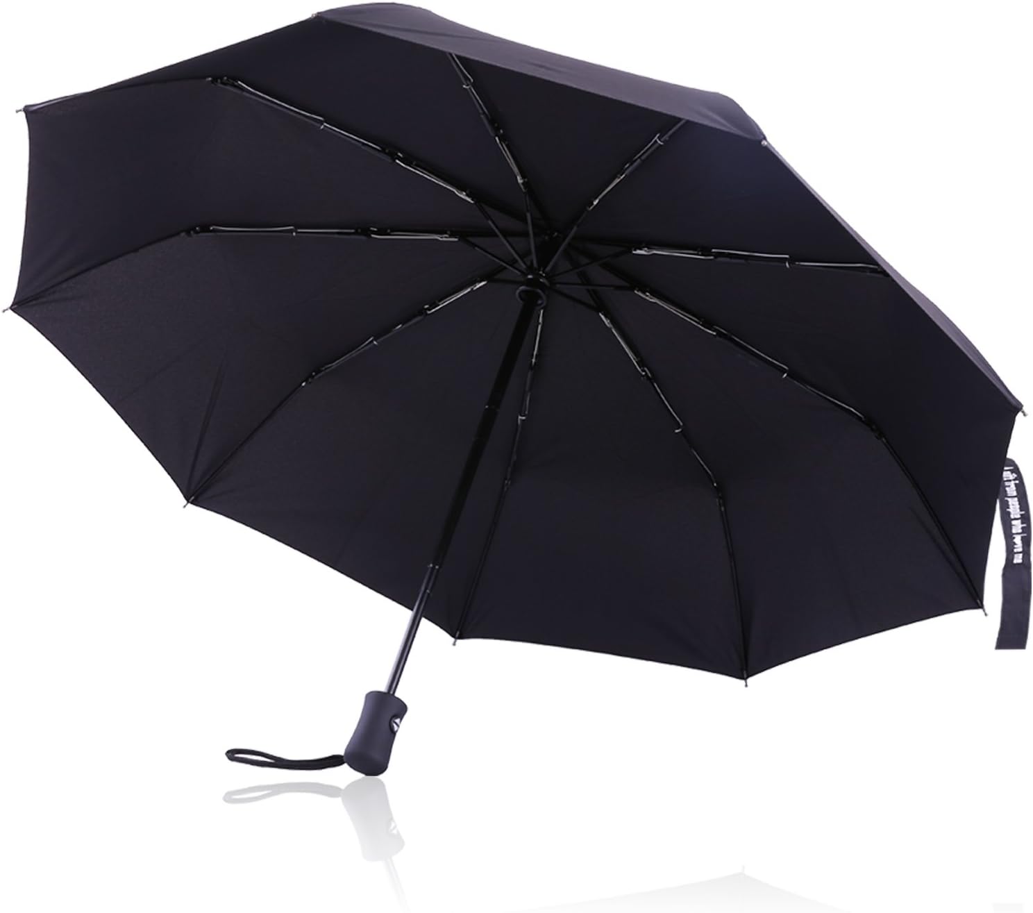 Umbrella - A Gift from People Who Love Me! (Black) - Sturdy 9 Ribs