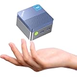 Mini PC, G5 Micro Desktop Computer, 12th Gen Intel Alder Lake N97 (up to 3.60GHz) 12GB DDR5 256GB Hard Drive for Business, School, Office Sky Blue