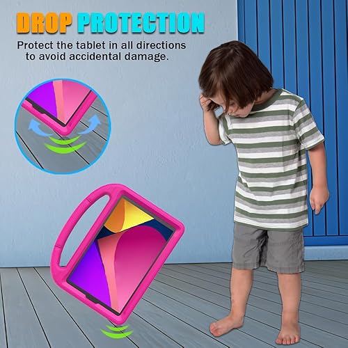 Miniatura 4 de TCL Tab 8 LE - Funda para niños (modelo 9137W, lanzado en 2023), Lainergie - Funda ligera a prueba de golpes para niños con asa atril para TCL Tab 8
