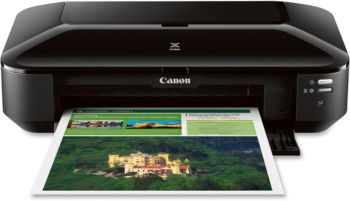 Pixma iX6820 Wireless Business Printer with AirPrint and Cloud Compatible, Black,23.0” (W) x 12.3” (D) x 6.3” (H) | AirPrint support, Cloud compatibility, 23 x 12.3 x 6.3 inches