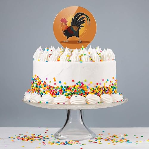 Miniatura 4 de Decoración acrílica para pastel de pollo, decoración de fiesta para boda, aniversario, cumpleaños, graduación