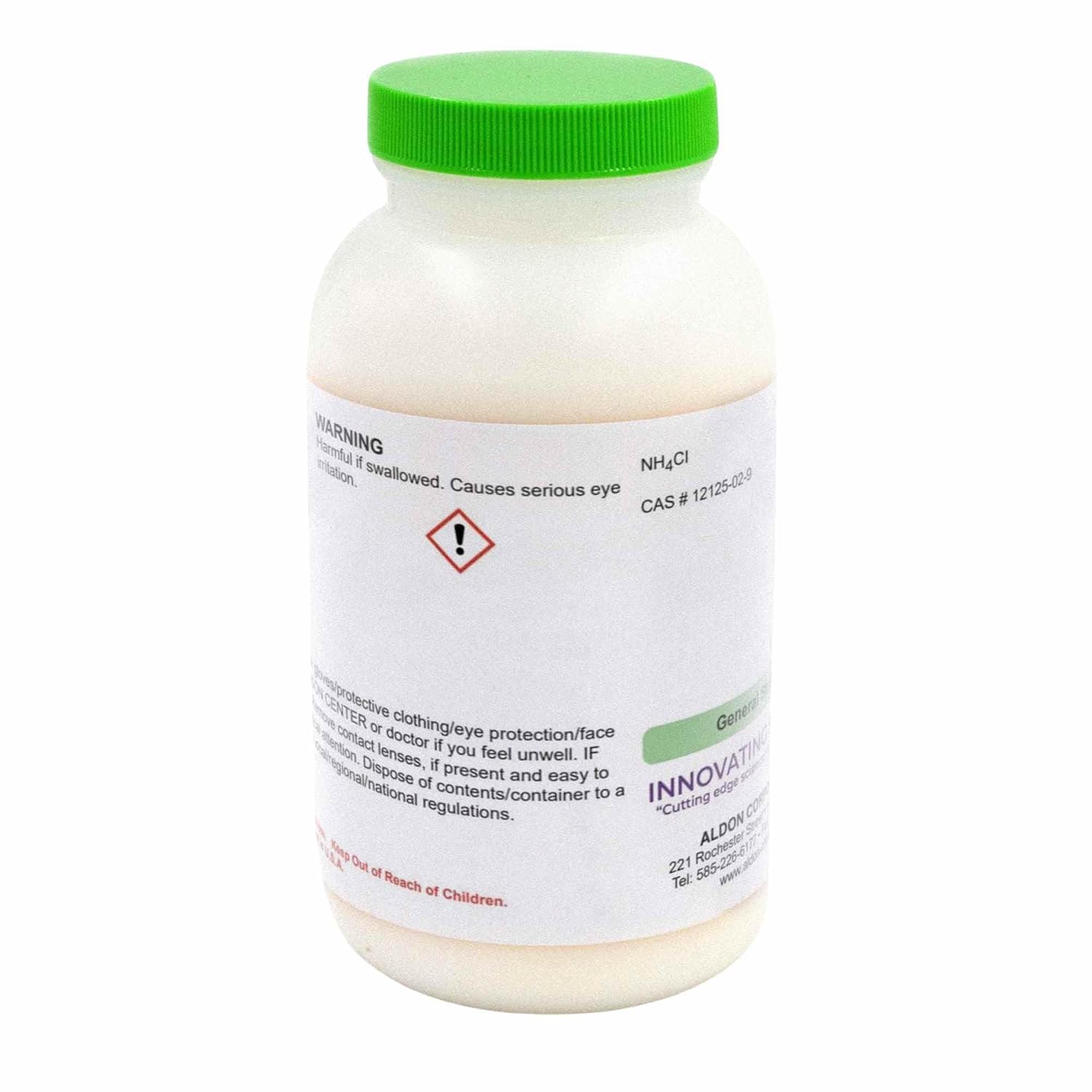 Ammonium Chloride, Granular, 500g – Reagent Grade - Excellent for Chemistry or Biochemistry Experiments - The Curated Chemical Collection by Innovating Science